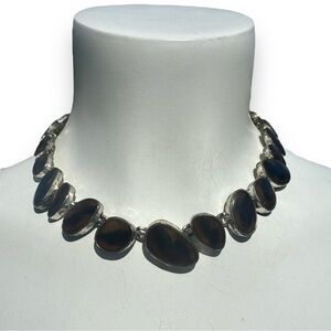 Vintage Anne Klein Tigers Eye Necklace